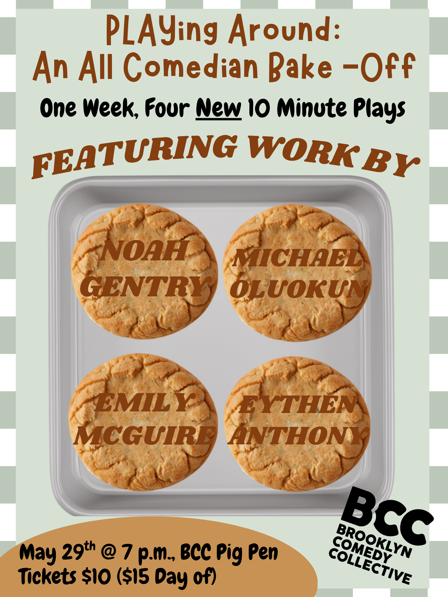 PLAYing Around: An All Comedian Bake-Off