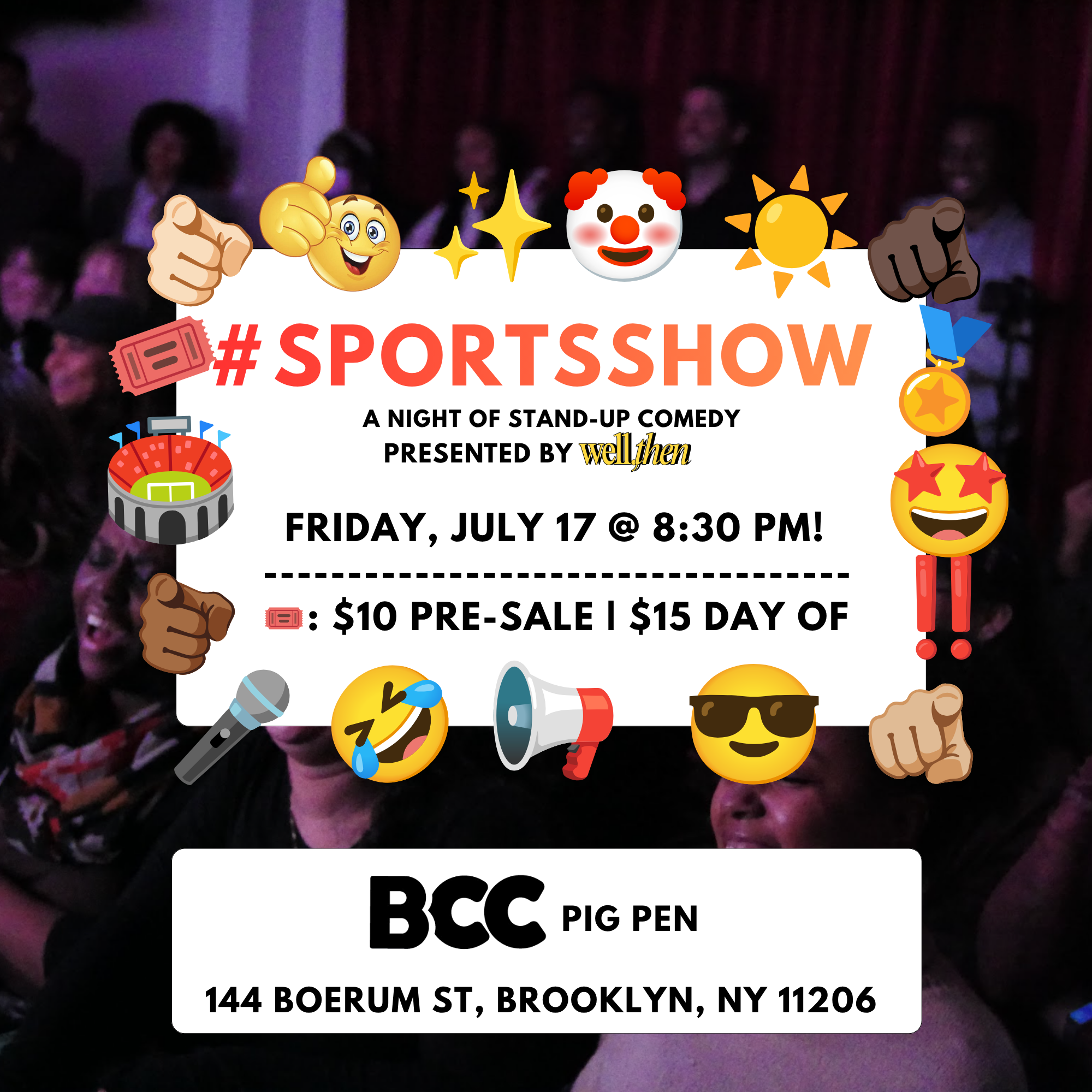 well, then presents #SPORTSSHOW