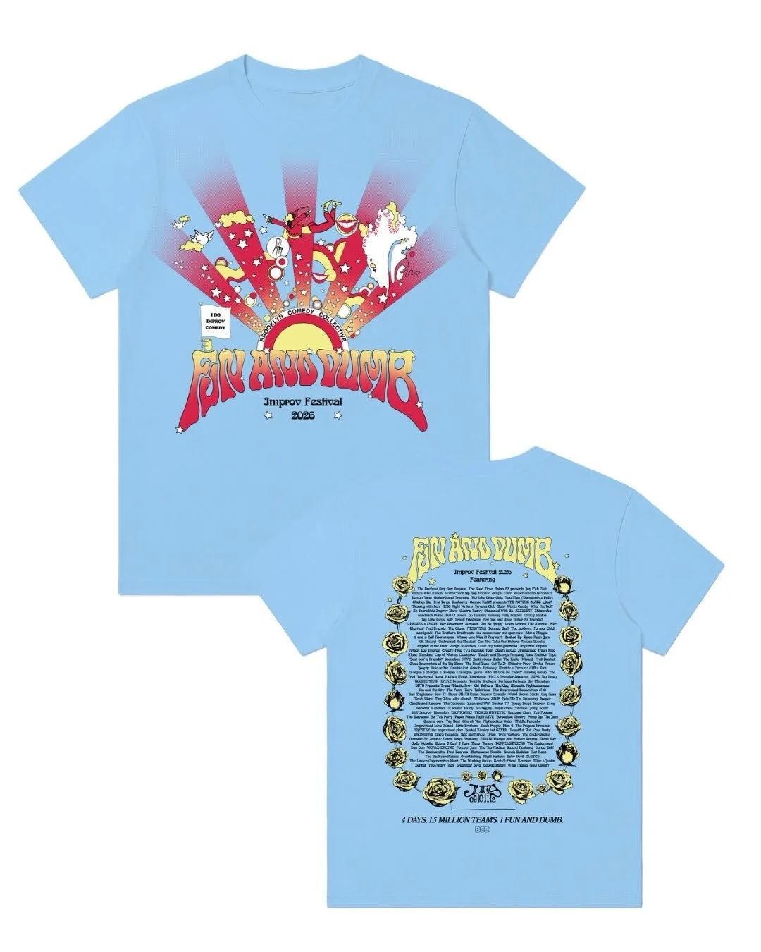 5th Annual FAD shirts are here and ready for pre-order! Clothing has never been so improv 🤩 And what&rsquo;s that&mdash; a fan to keep you cool all fest long??? Groovy baby 😎

Incredible design by @arthousescreens who will be at the fest again this
