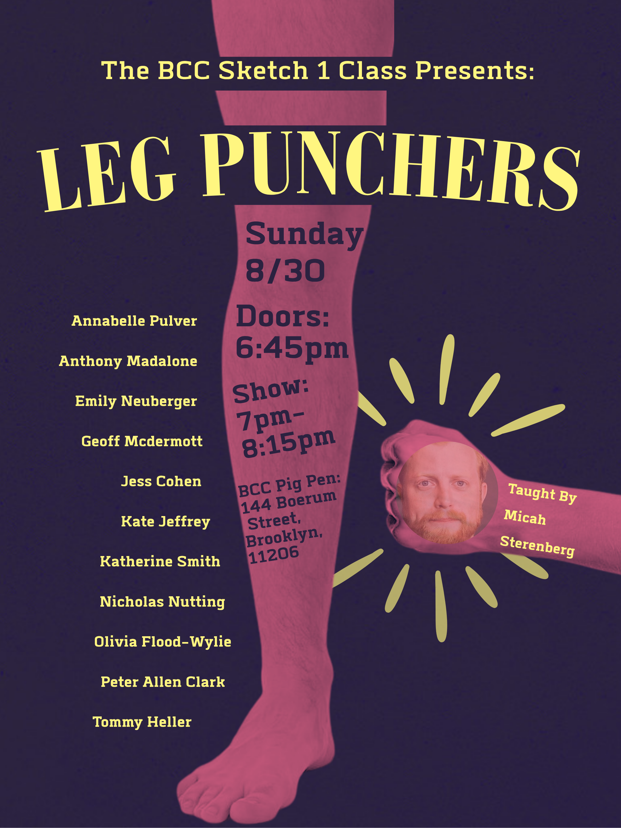 Leg Punchers: Micah Sterenberg's Sketch Level 1 Class Show