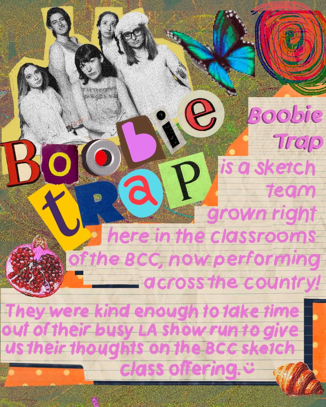 We asked @boobietrapsketch a few questions about their experience with BCC classes! Here&rsquo;s what they had to say!📣

Sketch Levels 1 and 2 starts next week! Only a few spots left &mdash; enroll at brooklyncc.com/sketch