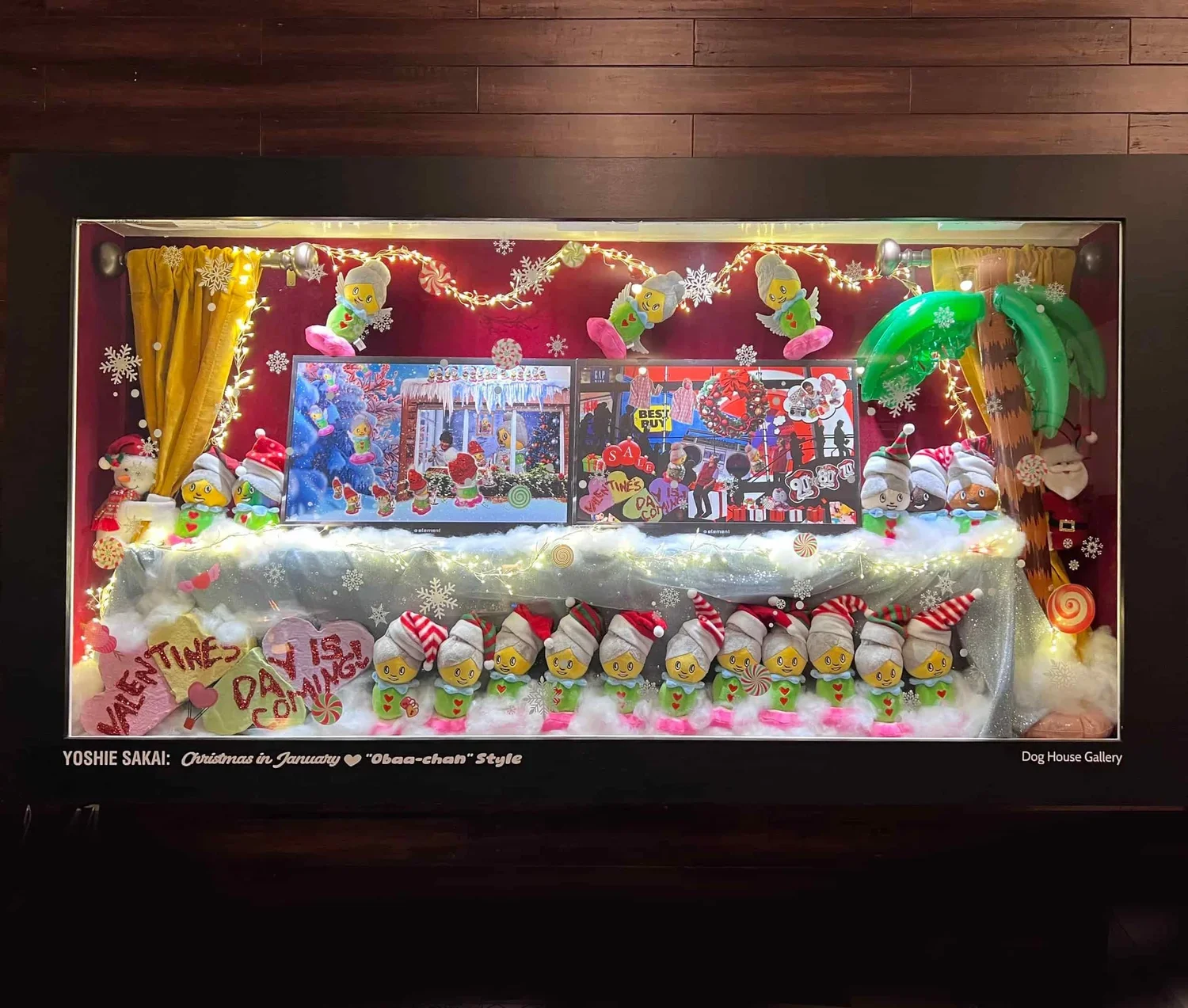 Image of Yoshie Sakai's display, "Christmas in January “Obaa-chan” Style