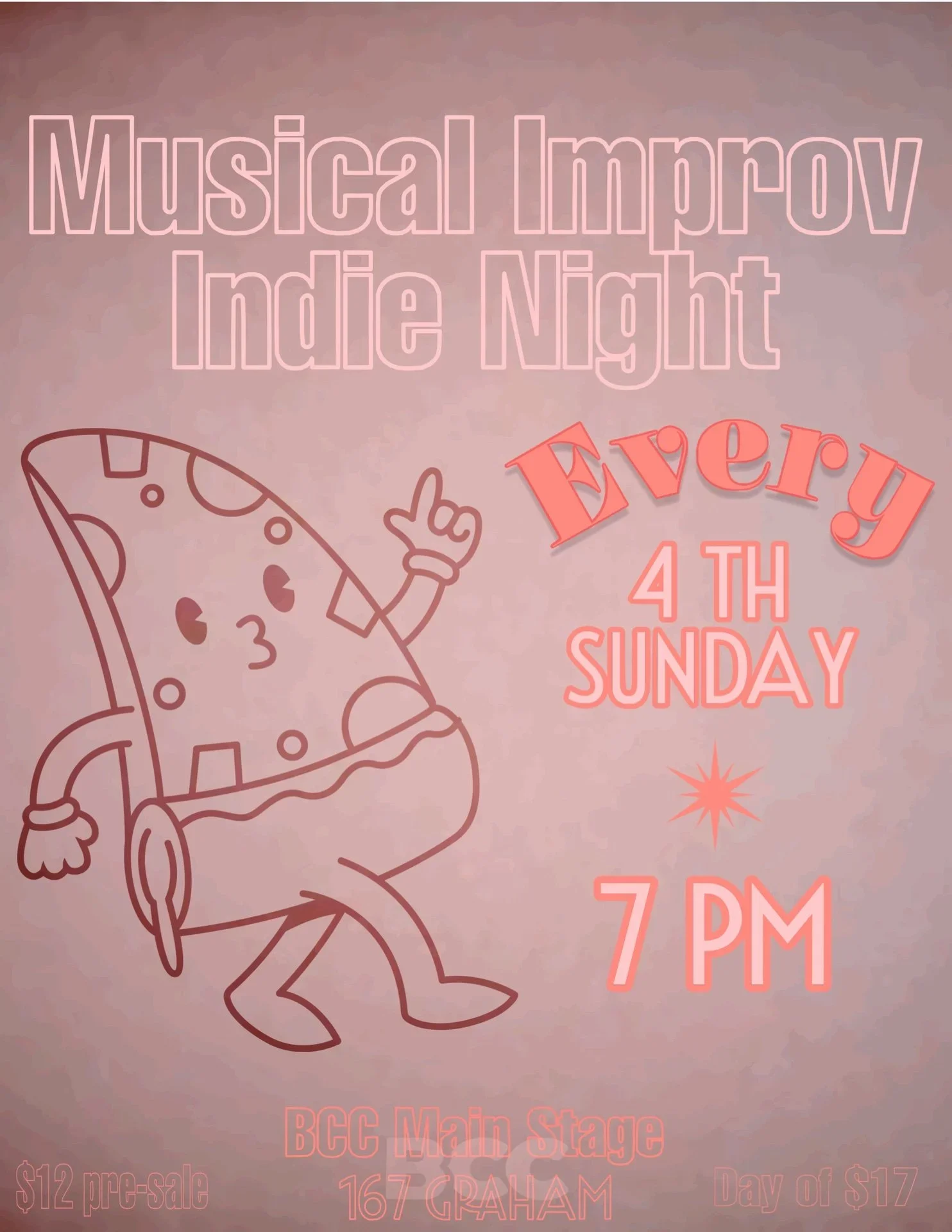 Musical Improv Indie Night Generic Poster