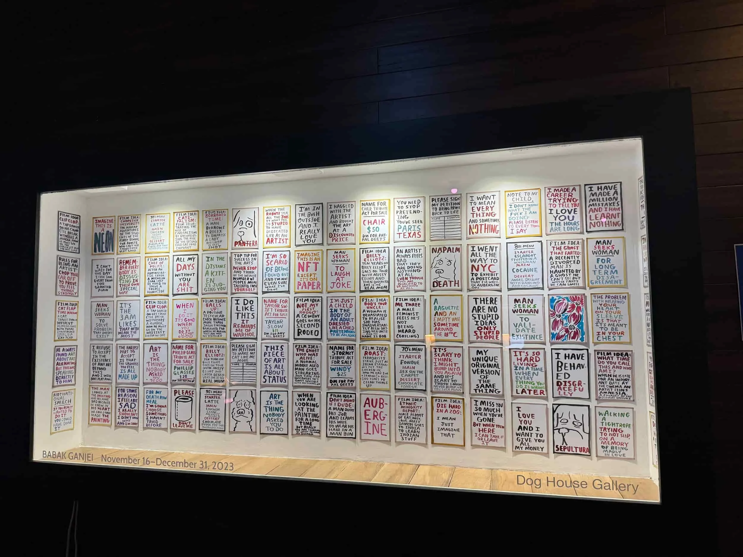 Image of Babak Ganjei's art installation