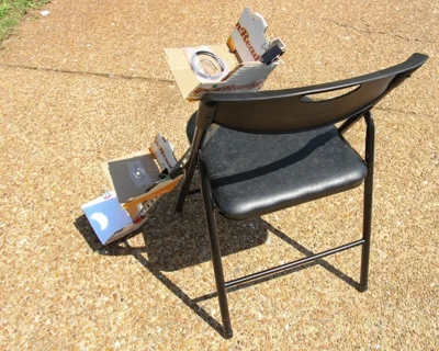 Partial eclipse viewing: A home made projector