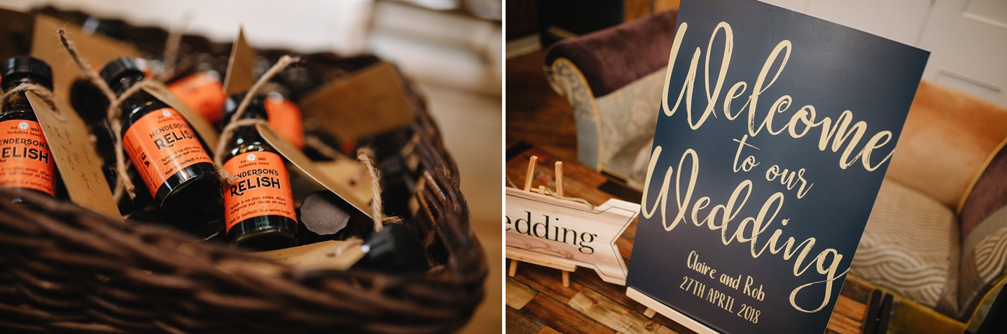 henderson's relish wedding favours