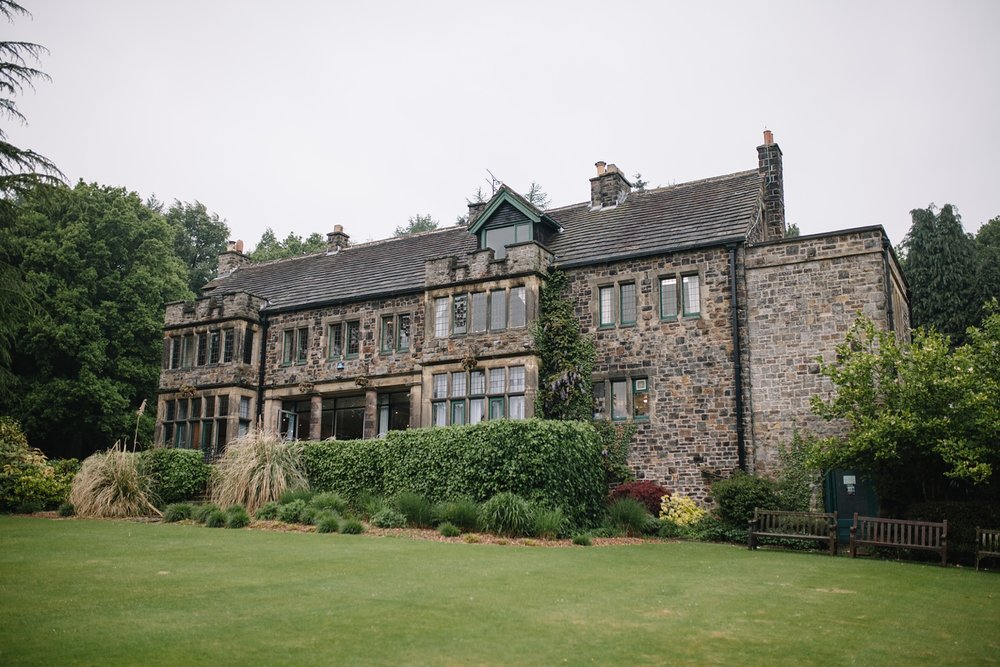 whirlowbrook hall with view of gardens