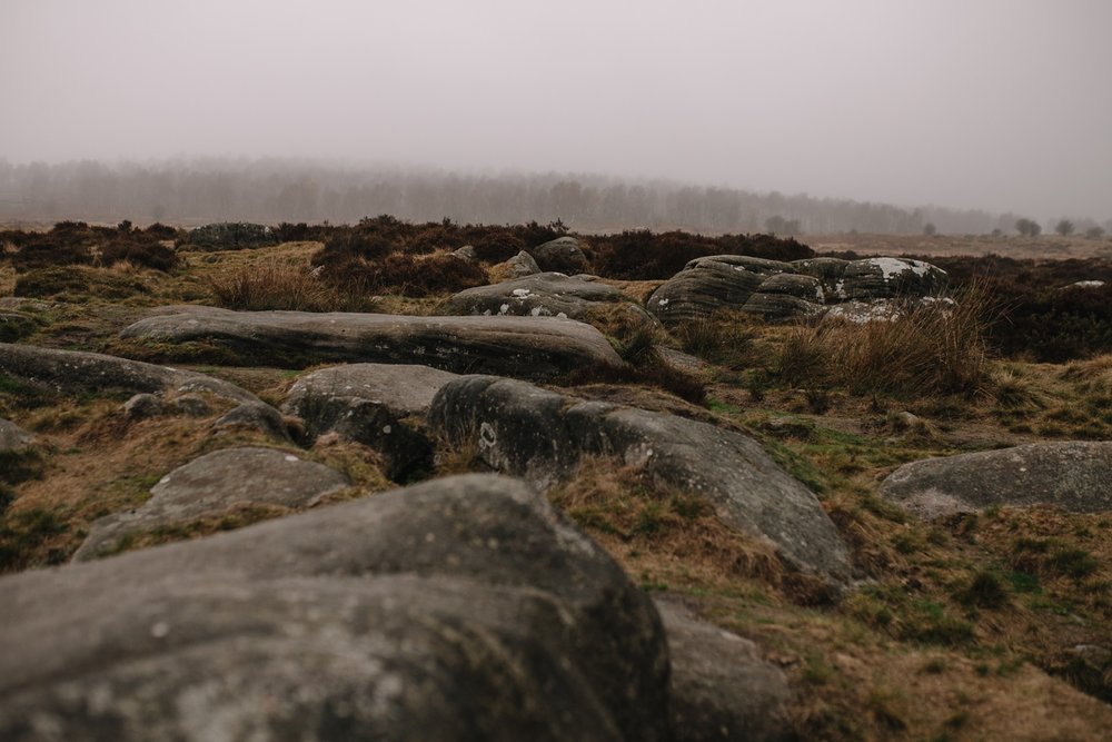 rocky landscape photograph of padley gorge sheffield