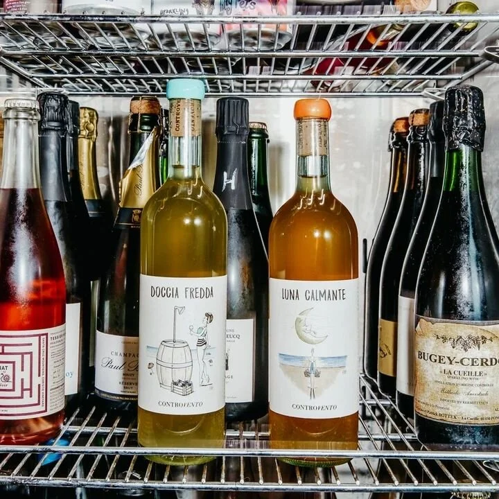 The 'little pack' from our monthly wine club drop is the perfect little taste of our sommelier selects - this month, 'cold shower', a skin contact white, and 'calming moon', a bright orange, are from Contravento; wines of Vincenzo Di Meo. Read more o