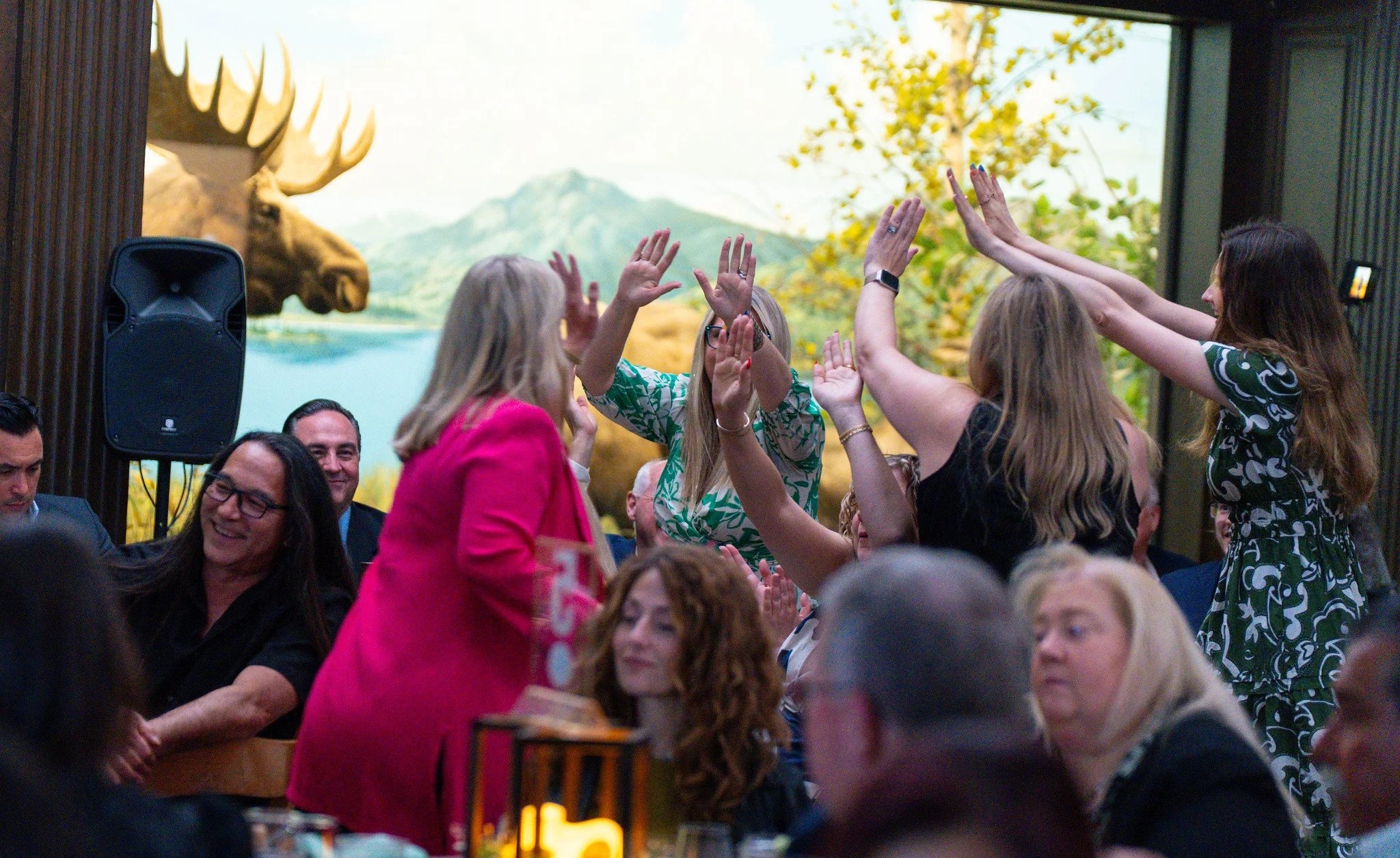 Oregon Print Representatives celebrating their wins