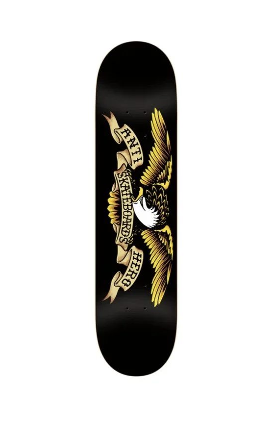 ANTI-HERO CLASSIC EAGLE 8.12 SKATEBOARD DECK BLACK