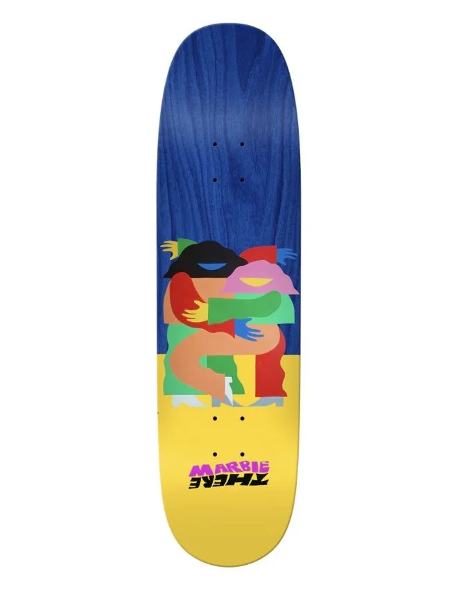 THERE MARBIE TANGLED UP 8.5 SKATEBOARD DECK