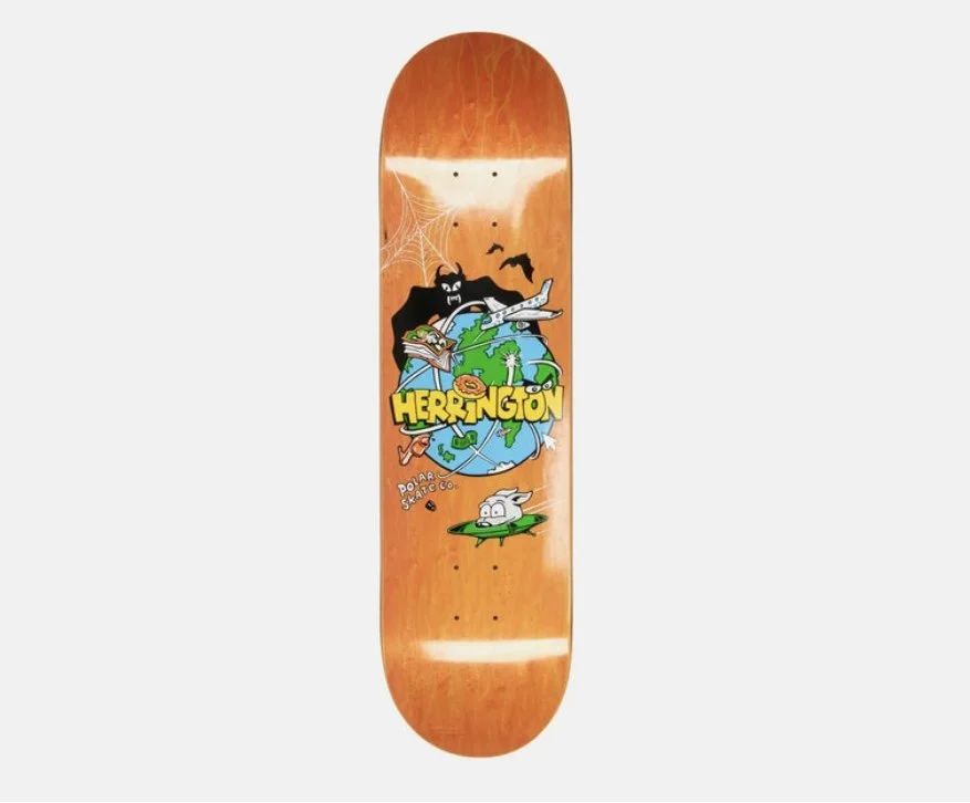 POLAR AARON HERRINGTON PLANET WHEEL WELLS 8.625 SKATE DECK