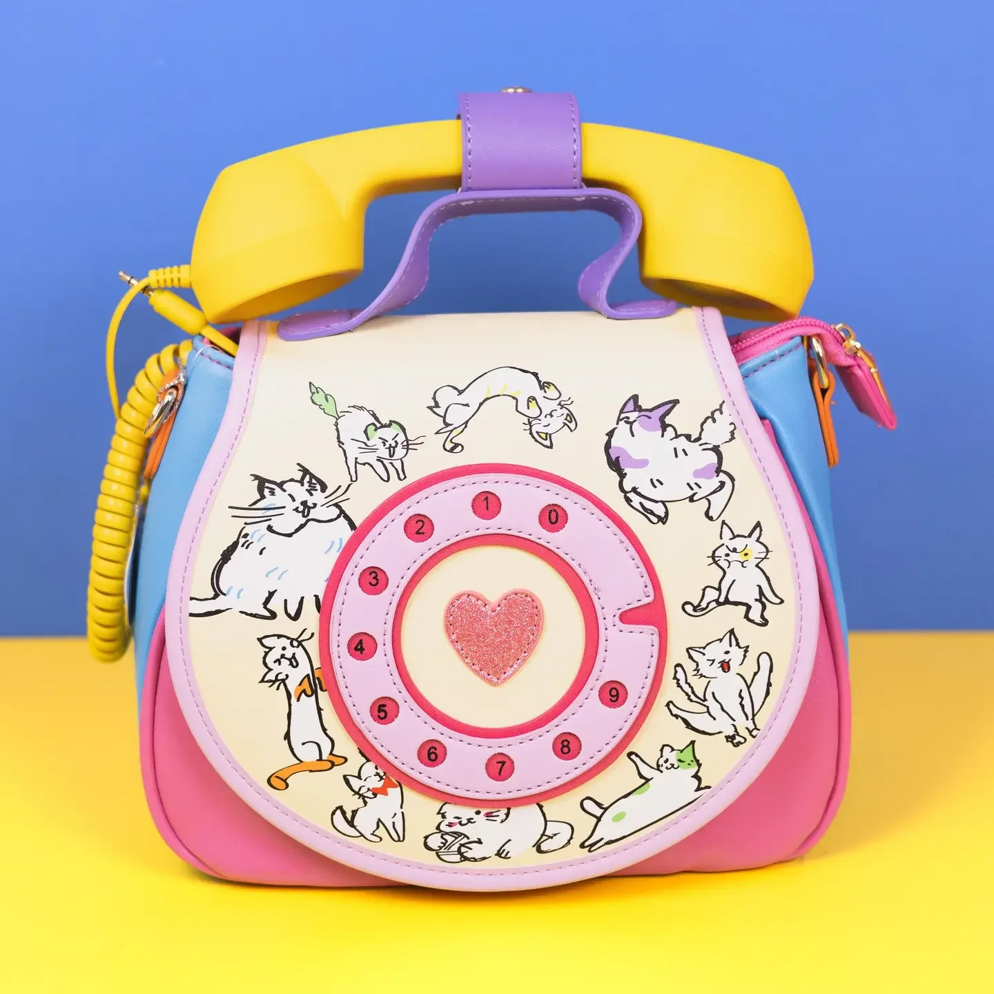 Ring Ring Phone Convertible Handbag - Cat