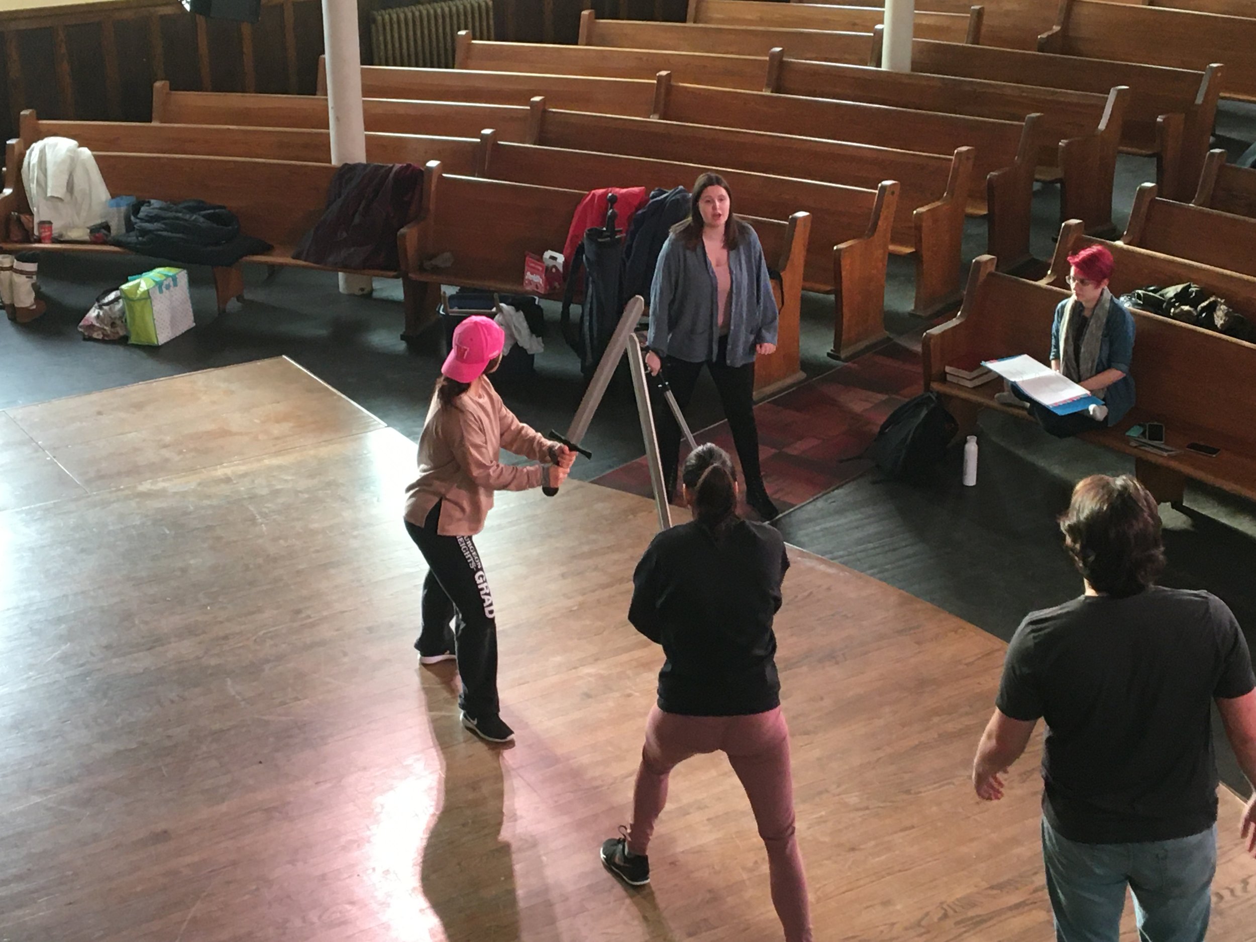 rehearsal for 12th Night, 2019