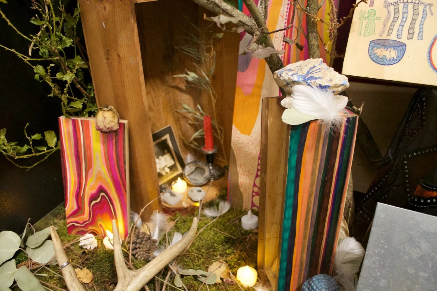 A detail photo of the shrine