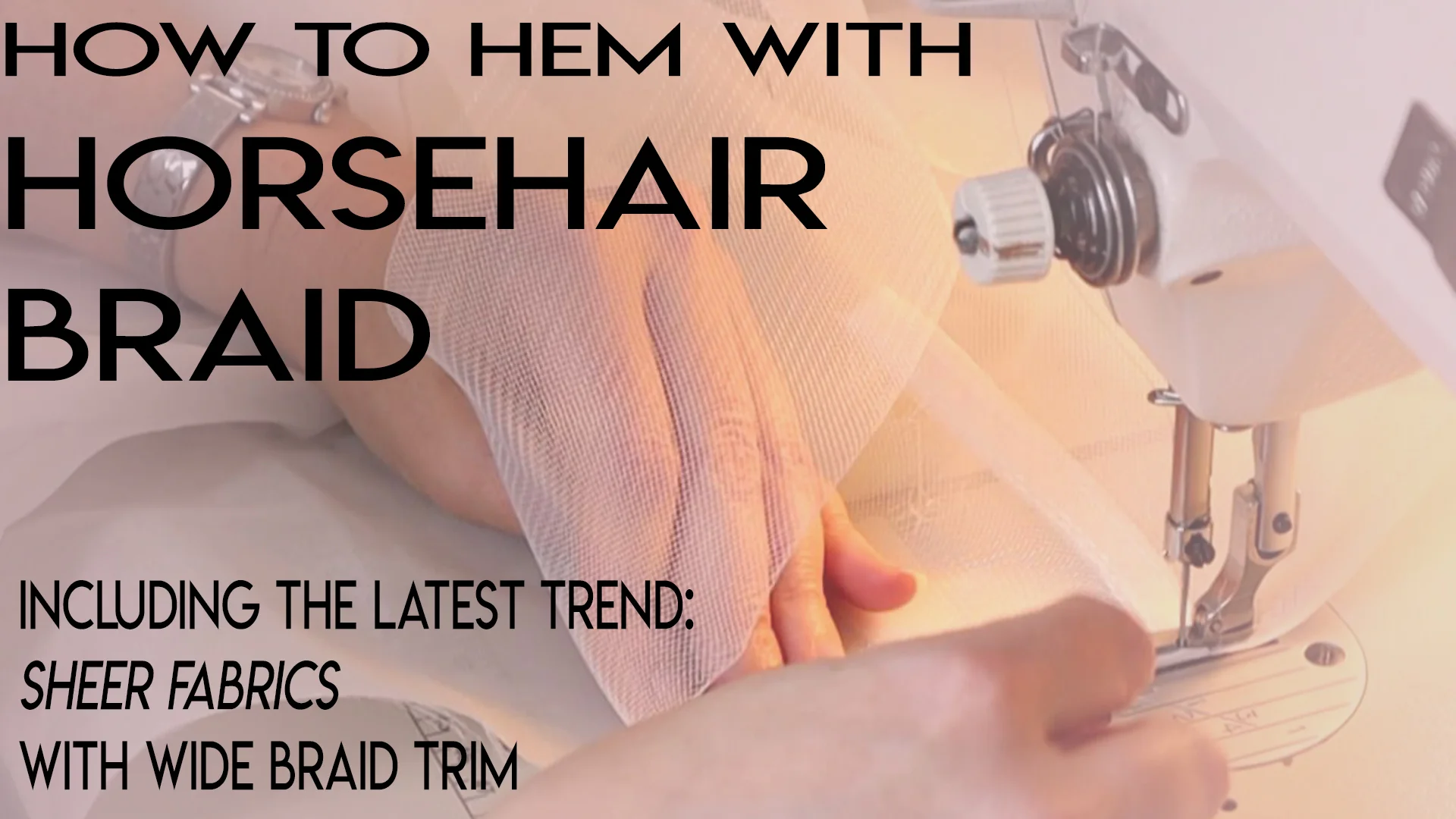 Wanna Learn How to Sew a Horsehair Braid Hem? — Bridal Sewing Techniques