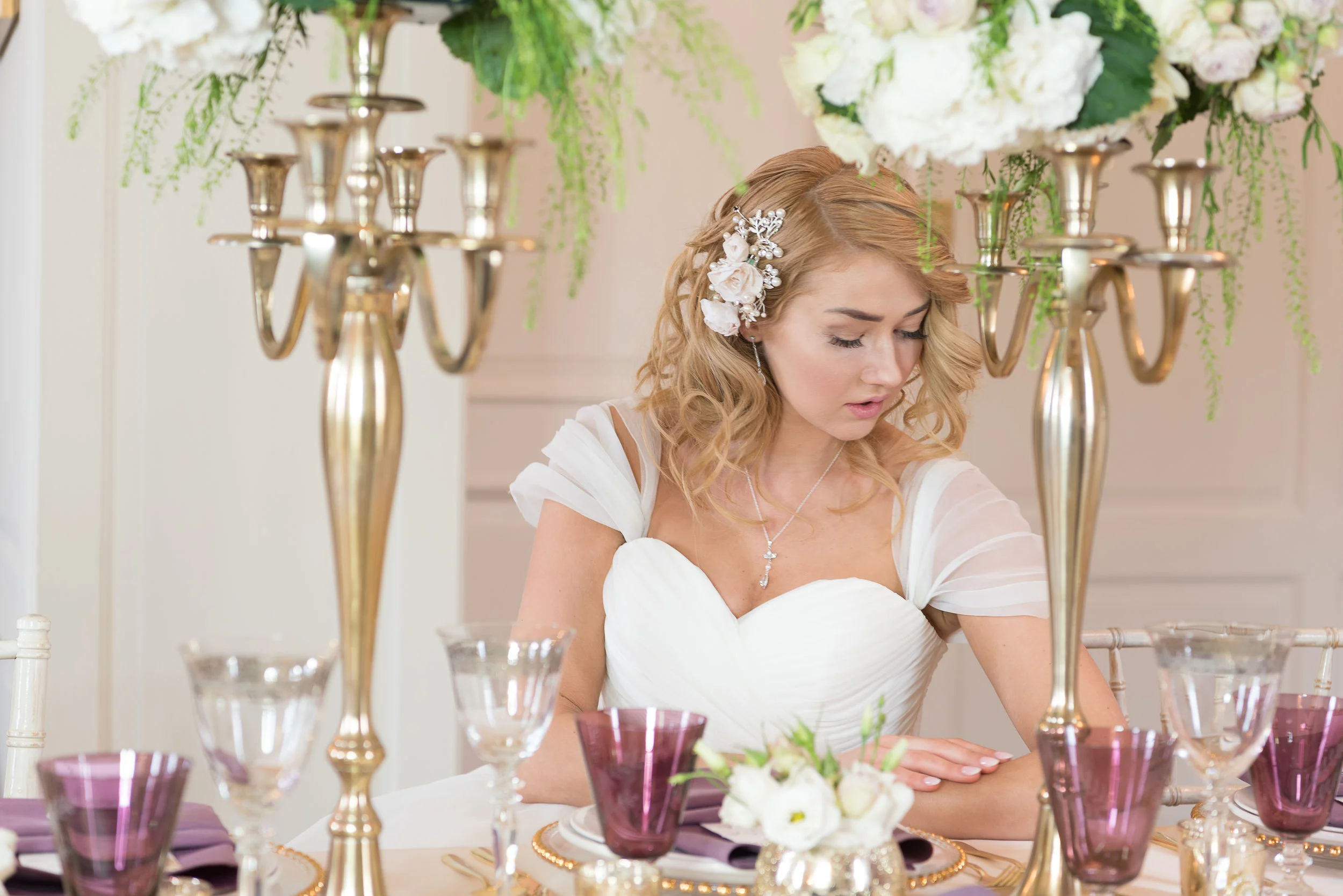 Royal Modern Wedding|Pink Lavender and Gold| Wren House, Royal Chelsea, London UK