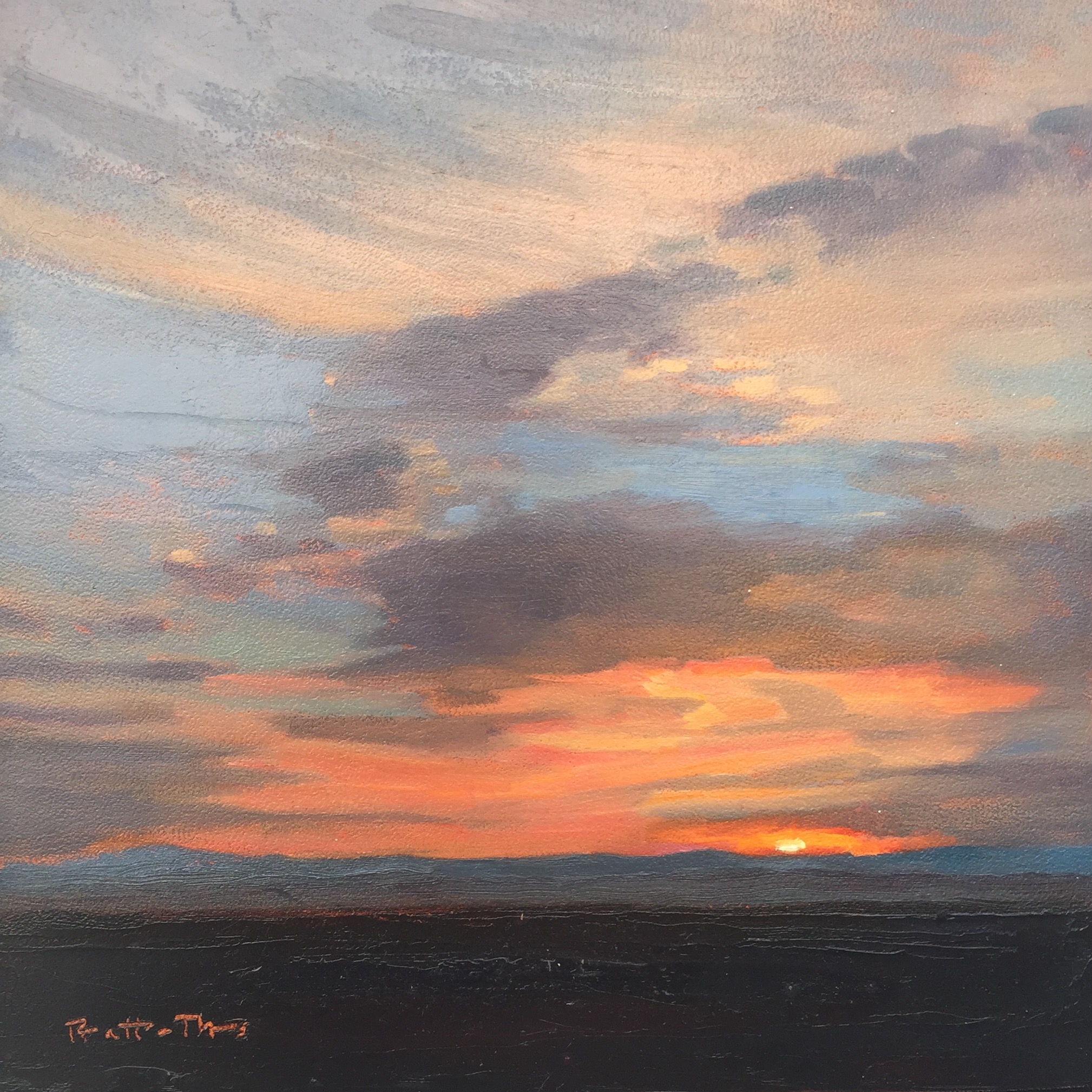 Sunset Series-Creamsicle 10x10 $625