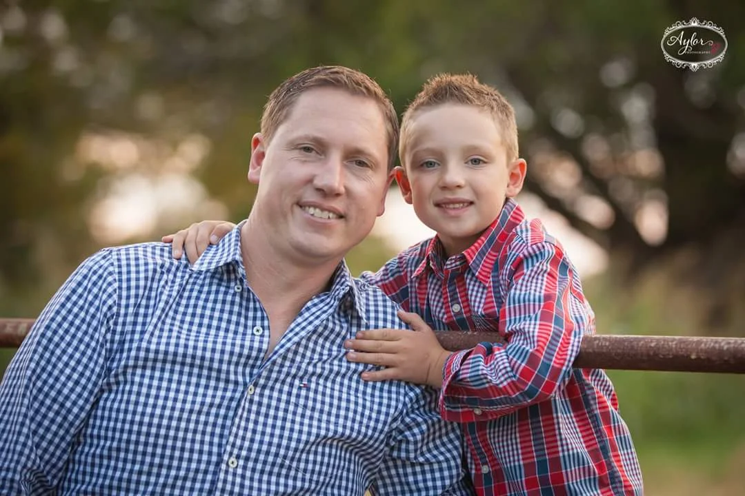 Brian and Josiah, who wants to pitch for the St. Louis Cardinals some day.