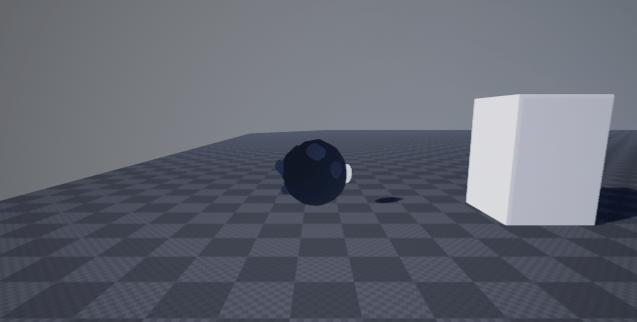 Fig 3 - Player moving along the example spline path