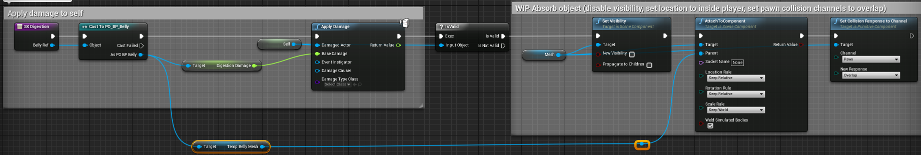 Fig 7 - Skeletal mesh ApplyDamage event