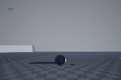 Fig 2 - Using a line trace to check if there is an object above when Belly tries to change size