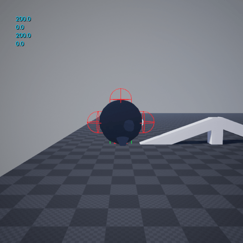 Fig 19 - Sphere traces changing radius size based on Belly’s size