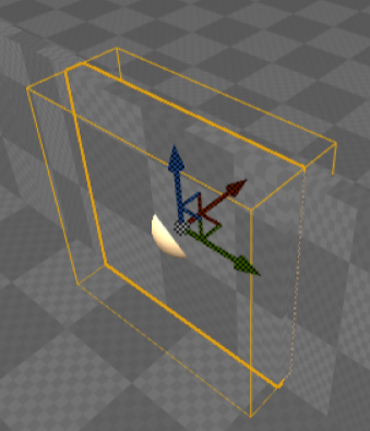 Fig 4 - Door with a box collision component