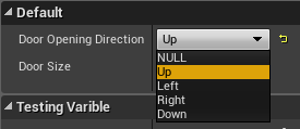 Fig 9 - Default public door variables (in use)