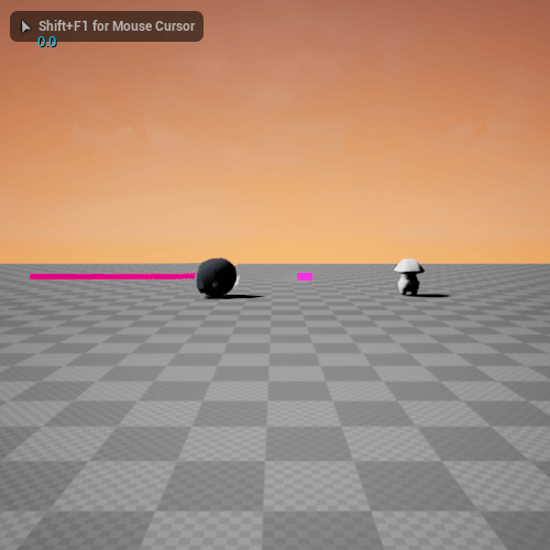 Fig 6 - Triggering the boomshroom and moving it towards the player