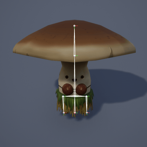 Fig 8 - Female mushroom idle animation