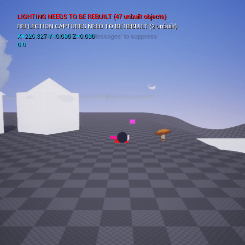 Fig 9 - Villager successfully jumping across the bounce pads