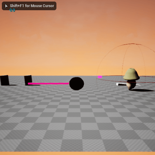 Fig 8 - Testing the suction ability on all of the characters