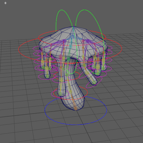 Fig 7 - Fully animated tendril