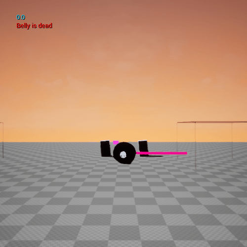 Fig 4 - Death screen placeholder to cover up the checkpoint transition