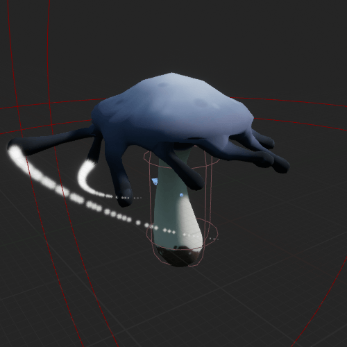 Fig 12 - Implementing the first few particles on the spiral spore