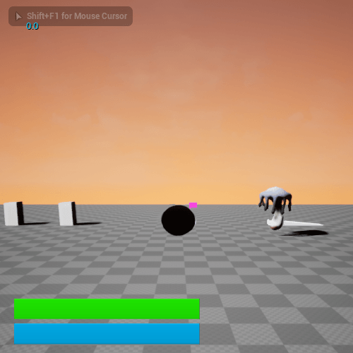 Fig 14 - Applying the spiral spore particles onto the character