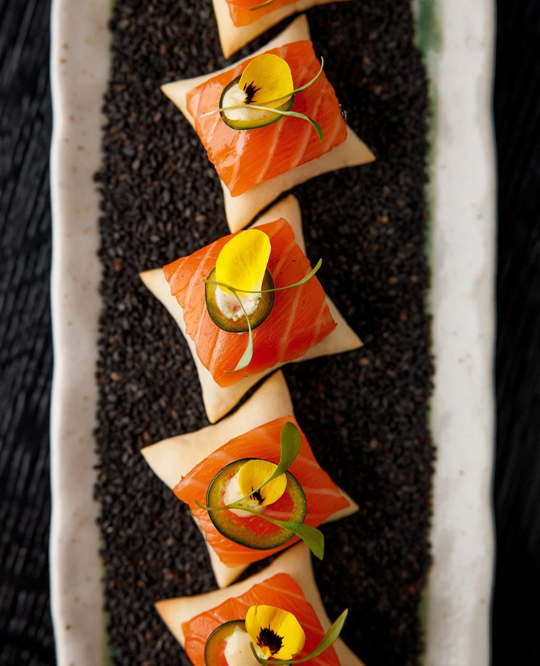 A delicate balance of crisp, fresh, and vibrant&mdash;our Salmon Pillow is as irresistible as it looks.