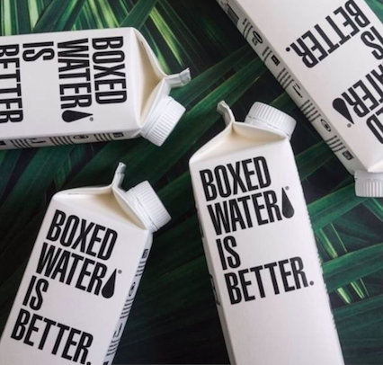 BOXED WATER I BETTER PACKAGING, BETTER PLANET