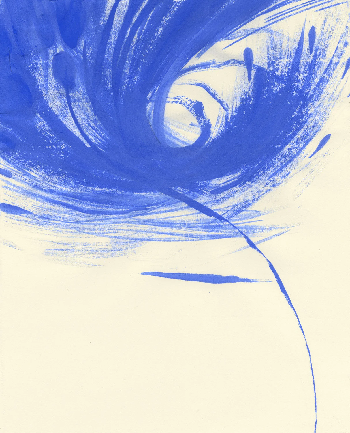 Blue Flower VIIPigment on paper