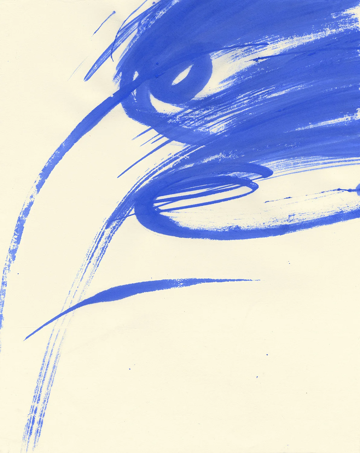 Blue Flower XPigment on paper