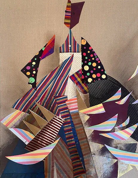 Tobie Giddio_Father Figures I_shirt fabric collage artwork.jpg