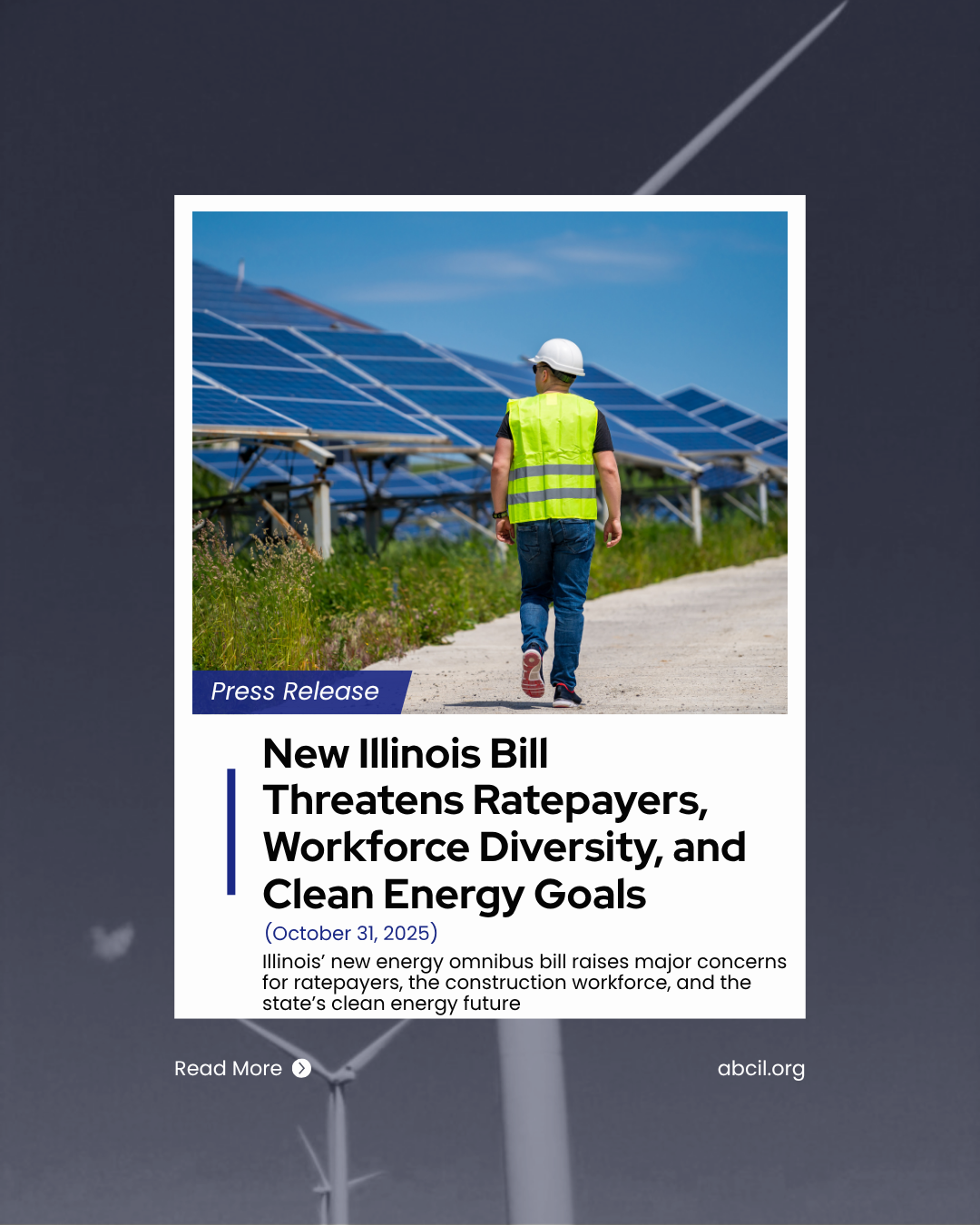 New Illinois Bill Threatens Ratepayers, Workforce Diversity, and Clean Energy Goals