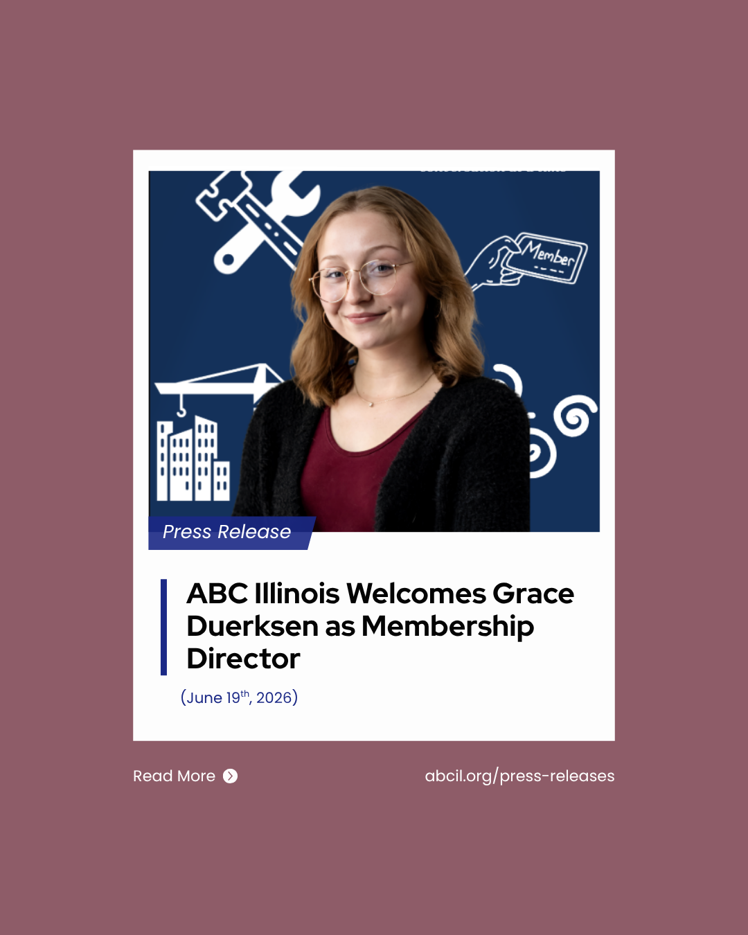 ABC Illinois Welcomes Grace Duerksen as Membership Director