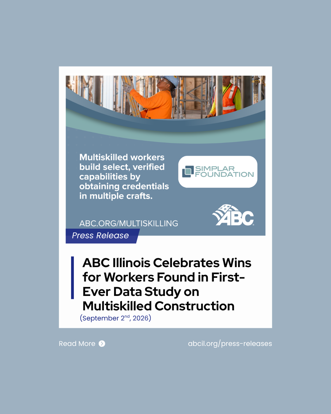 ABC Illinois Celebrates Wins for Workers Found in First-Ever Data Study on Multiskilled Construction