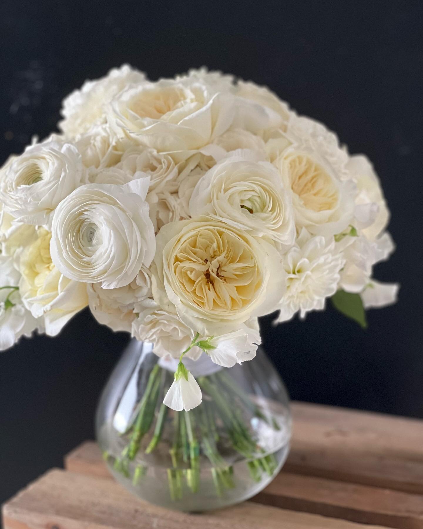 The last moments of &lsquo;alone time&rsquo; with a bouquet in our photo nook allows me to really &lsquo;see&rsquo; the design I&rsquo;ve spent a year or more dreaming about.  This bouquet for Meagan was not originally an all white confection or a cl