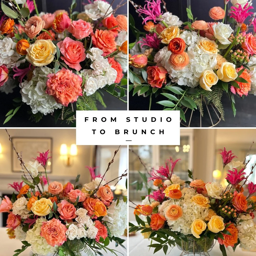 Burst of sunshine for brunch at UVA's Carr's Hill on Sunday - I often snap photos not only because I'm a flower porn person (and not seeking treatment) but because it helps to 'see' the design. Are there holes? Could something be adjusted to better e