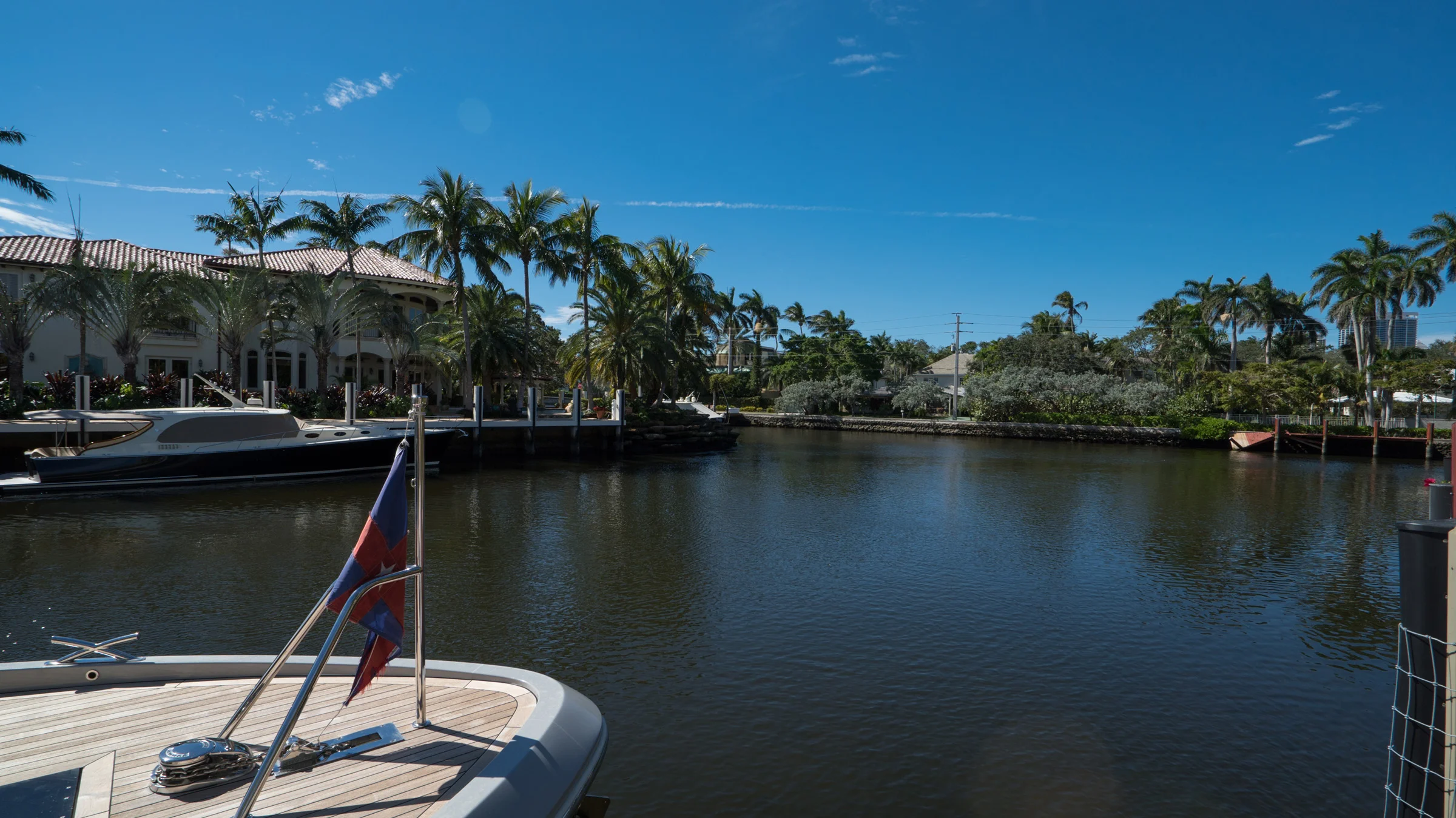 Wide Canal. Easy Intercoastal & Ocean Access.