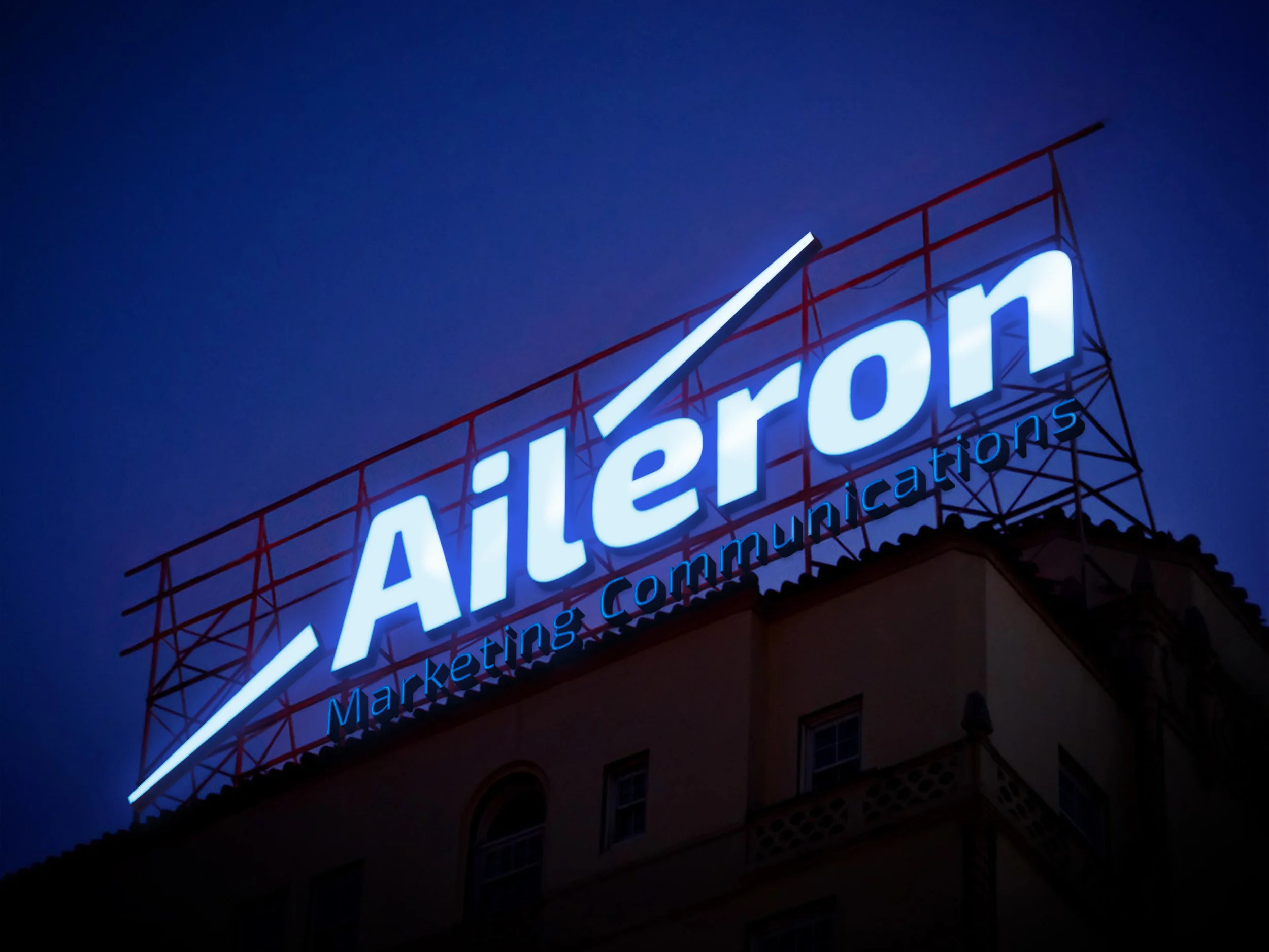 Free Electronic Neon Sign Billboard Mockup PSD.jpg
